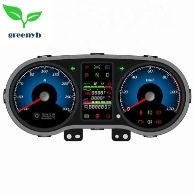 China For Greenwheel EV E725 Electric Vehicle Combination Instrument Car Digital Tachometer High Resolution Price for sale