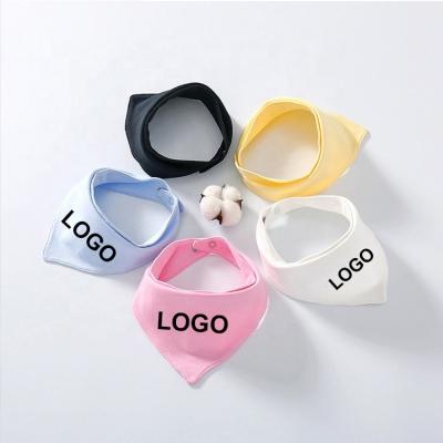 China Cotton OEM Combed Cotton To Customize Plain White Bibs Cotton Printed Custom Baby Bandana Bibs for sale