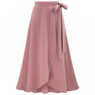 China Wholesale Anti-Static Irregular Skirt Ladies High Waisted Women Side Slit Skirt for sale