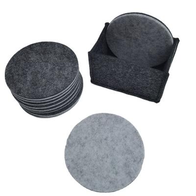 China New Next Sustainable Felt Coaster Set Sustainable Felt Cup Mat Set Available On Both Sides Restaurant Coaster for sale