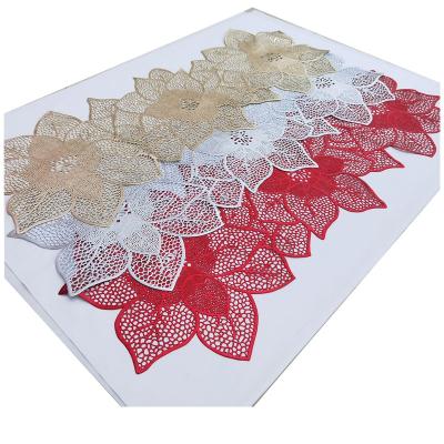 China Best Viable Selling Popular Place Mat PVC Table Runner Restaurant Gold Runner Table Runner for Party and Wedding for sale