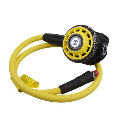 China Aluminum Alloy Scuba Diving Regulator Black Yellow Color Length 27