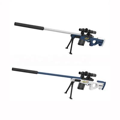 China Outdoor soft game foam air bullet long range sniper simulation gel gun 2023 gel battle freeze gun children's manual toy gun shooting AWM for sale