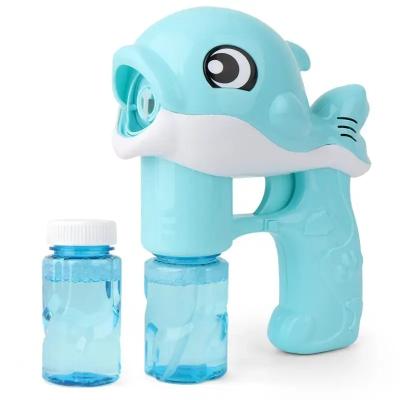 China 2023 Latest Plastic Toy Summer Kids Bubble Gun Cute Dolphin Bubble Machine for sale