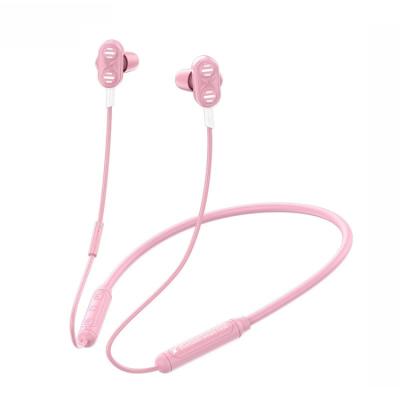 China T550 In-Ear Earphone Sports Liquid Silicone Neck Headset Bass Stereo Earphone In-Ear Neckband Heavy Hanging Band Sports Earphones for sale