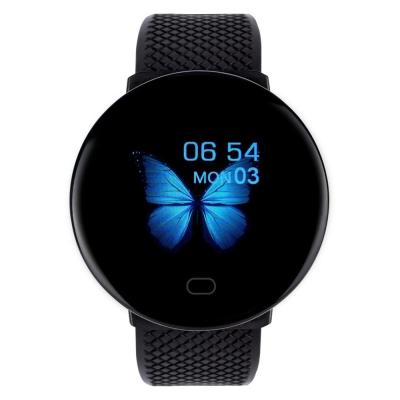 China D19 Touch Screen Smart Watch Men Women Blood Pressure Around Band Smartwatch Sport Smart Watch Fitness Tracker Waterproof for sale