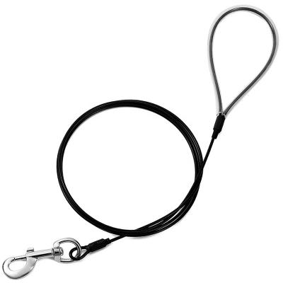 China Thoughtful Chew Proof Dog Leash Metal Cable Lead, Non Chewable Braided Rope, Chew Resistant, Great For Chew Habit Dogs for sale