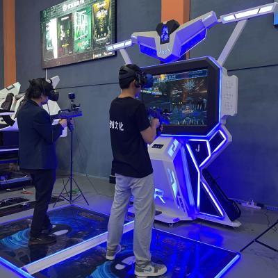 China 2021 Interative GAMA ShallxR newcomer vr gun shooting game machine equipment for multi-players for shopping mall game center amusement park for sale