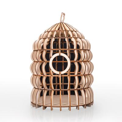 China China Wholesale Mushroom Shape Wooden Bird Cage Wooden Aviary for sale