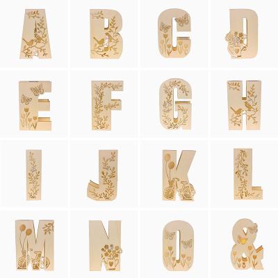 China China Home LED Lighted Gift Decoration Wooden Alphabet Wooden Letters for sale