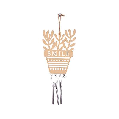 China Home Modern Outdoor Garden Decoration Wooden Wind Bell Wooden Wind Chimes for sale