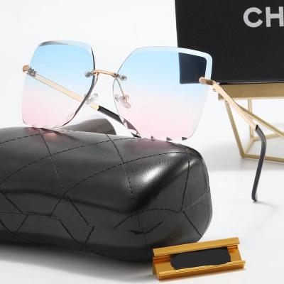 China 2022 Summer Brand Oversized Sunglasses Women Personality Sun Designer Fashion Sunglasses Shade Women UV400 Glass PA2902 for sale