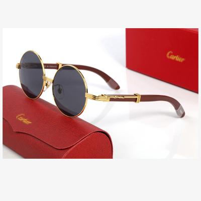 China Classic Fashion Sun Glasses Good Quality Glass Lens Designer For Women Metal Frame Brand Sunglass Men Women Pilot Vacation for sale