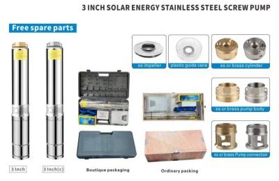 China Submersible Solar Water Pump System For High Pressure Borehole Agriculture for sale