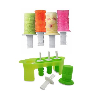 China Sustainable Jelly Hockey Machine Baby DIY Food Supplement Tool Kitchen Silicone Ice Cream Mold Set for sale