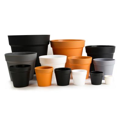 China Modern Wholesale Cheap Bamboo Fiber Degradable Plant Garden Flower Plant Pots Bio Degradable for sale