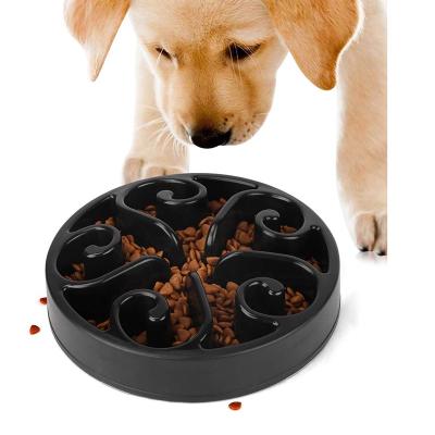 China Sustainable Manufacturer Wholesale Multi Slow Feeder Dog Bowl Non Slip Plastic Pet Bowls Water Food Dog Feeding Bowl for sale