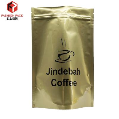 China Coffee Bag Food Packaging Aluminum Foil Zipper Moisture Proof Custom Printing Resealable Bag Stand Up Pouch for sale