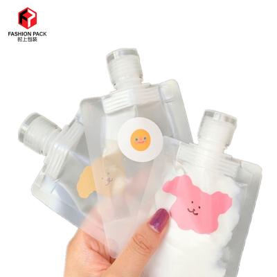 China Full Custom Plastic Reusable Liquid Bag Moisture Proof Flip Twist Spout Pouch Tester Travel Kit Cream Lotion Sample Printing Sachet for sale