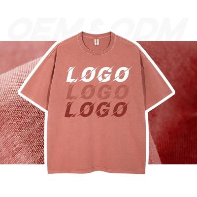 China High Quality Oversized Heavy Cotton Anti-wrinkle China Simple Custom Made Hip Hop 250gsm100% Men's T-shirt for sale