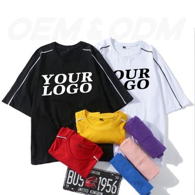 China New Design Cotton Quality Anti-Wrinkle Brand White Brand Custom Drop Shoulder 100% Oversize Men's T-shirt for sale