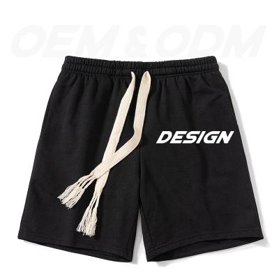 China Viable High Street Style Custom Logo Embroidered Plain Jogger Men Sports Black Fitness Basketball Shorts for sale