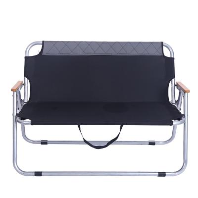 China Double Seat Camping Furniture Outdoor Folding Chair Portable Easy Carry Camping Chair for sale