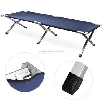 China Factory Outlet Aluminum Outdoor Leisure Furniture Camping Bed Sun Lounge Easy-carry Foldable Camping Bed for sale