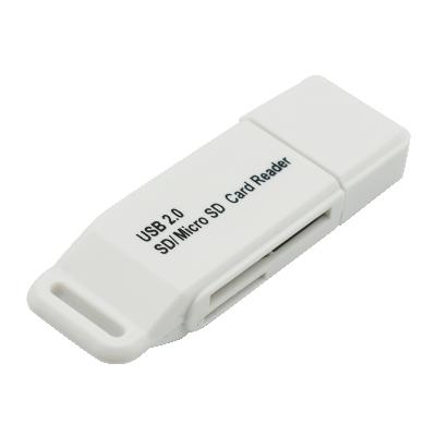 China Factory direct sale usb2.0 sd/tf memory card reader read memory card for PC for sale