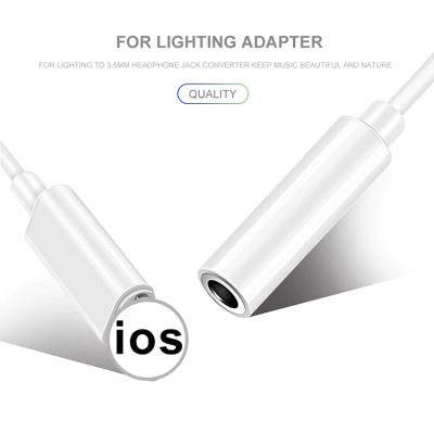 China Cell Phone Lighting To 3.5 Mm Earphone Jack Adapter For iPhone Adapter IOS Adapter For iPhone for sale