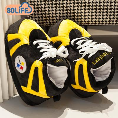 China Fashion Trend 2021 Winter Slippers Women Plush Slippers Man Sneaker Soft Indoor Home Shoes for sale