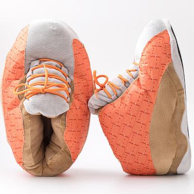 China Fashion trend style new winter home slippers plush sneaker slippers indoor yeezy medium size for adult for sale