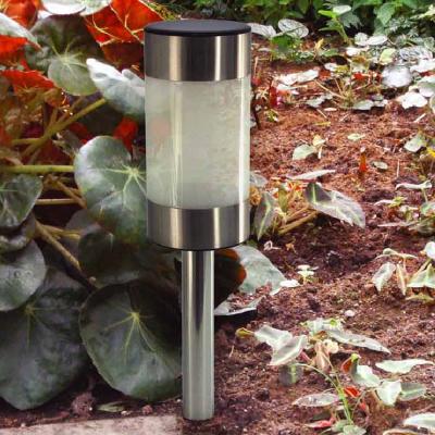 China White Solar Pathway Bollard Light / Stainless Steel LED Bollard Lights Warm White for sale