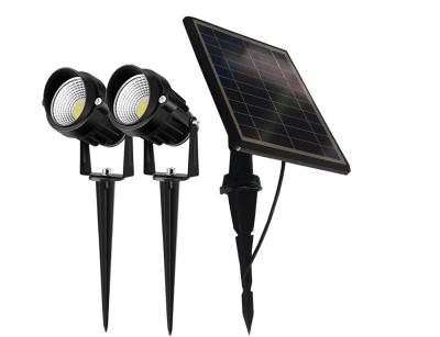 China Auto On Off Solar Landscape Spotlights 1W 200lm Warm White Aluminum for sale