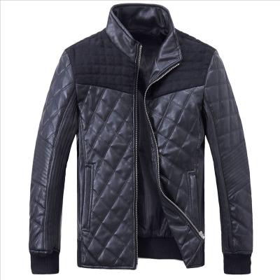 China New Breathable Men Leather Jacket Winter Jacket PU Washed Fashion Jacket for sale