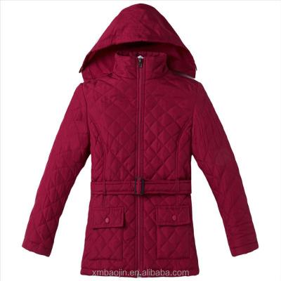 China Girls long jacket kids windproof outwear for winter overocat for sale