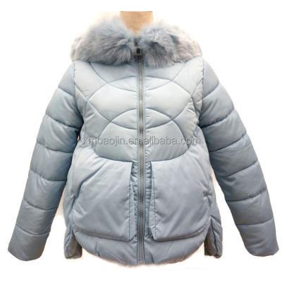 China Hood Plus Size Girls Winter Stripper Jacket With Fur Trim Winter Coat Jackets Girls for sale