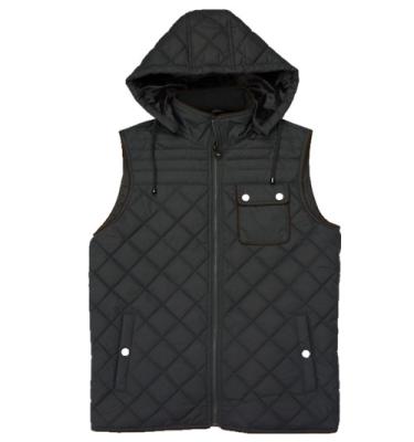 China Reversible men's quilted vest for casual winter style for sale