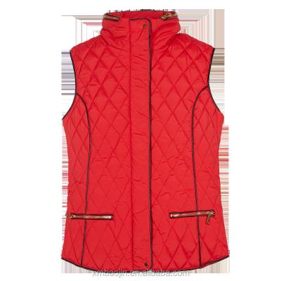 China Breathable Stripper Vest Winter Jacket Ladies Sleeveless Quilted Vest for sale