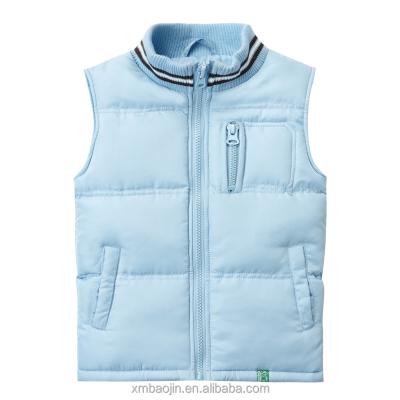 China Girls Winter Windproof Vest Sleeveless Jacket Stripper Vest For Children for sale