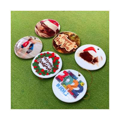 China Ceramic Sublimation Ceramic Ornaments Masks 73mm Round 3