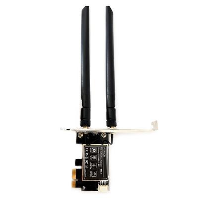 China Desktop PCIE WiFi 6 Card AX1800 AX200 2.4/5G Dual Band WiFi Network PCI-E Card with Support BT5.2 High-end PC for sale