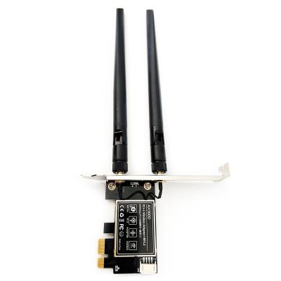 China Desktop PCIE WiFi 6 Card AX3000 AX201 Tri Band 2.4/5/6G Wireless Network Card with Support BT5.2 High End Computer for sale