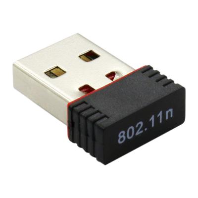 China 150Mbps MT7601 wireless LAN card mini usb wifi adapter desktop wifi dongle for window for sale