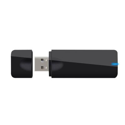 China Dual-Band Desktop Interface USB Type USB wifi Adapter Android and Products Running Status 600Mbps MT7610 for sale