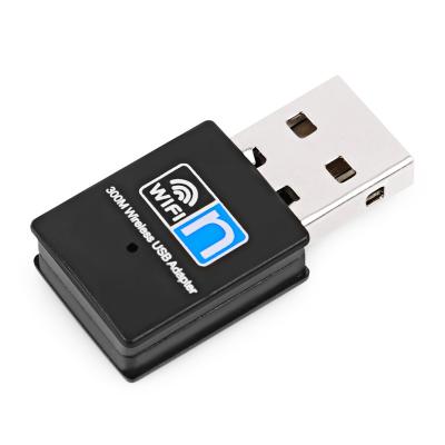 China New Mini USB WiFi MT7603 300mbps 2.4ghz Adapter Wifi USB Desktop Dongle For Refurbished Computer PC Laptop for sale