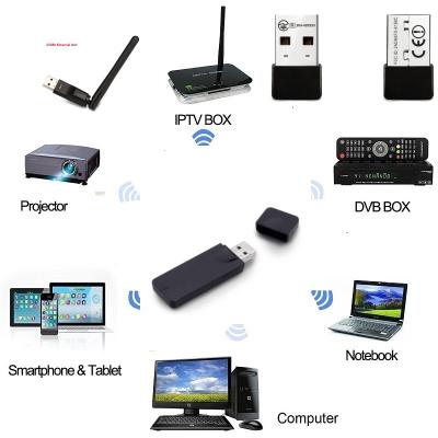 China Desktop Wifi USB Optional Adapter Satellite Receiver 600Mbps 150M 300M Wireless USB Supplement For Digital Satellite Computer IPTV Box for sale