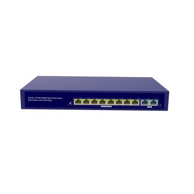 China High Quality POE 8 Ports Gigabit 10/100/1000Mbps PoE Management Switch In Network Switches for sale