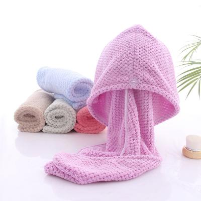 China High Quality QUICK DRY Hair Towel Microfiber Shower Head Wrap Hair Towel Hair Towel Hair Towel for sale