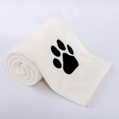 China Dog Gift Microfiber Dog Bathrobe Drying Towel Puppy Towel Pet Viable Towel With Private Logo for sale